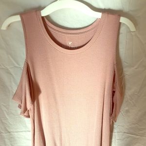 AE Ribbed Cold Shoulder Soft & Sexy Top